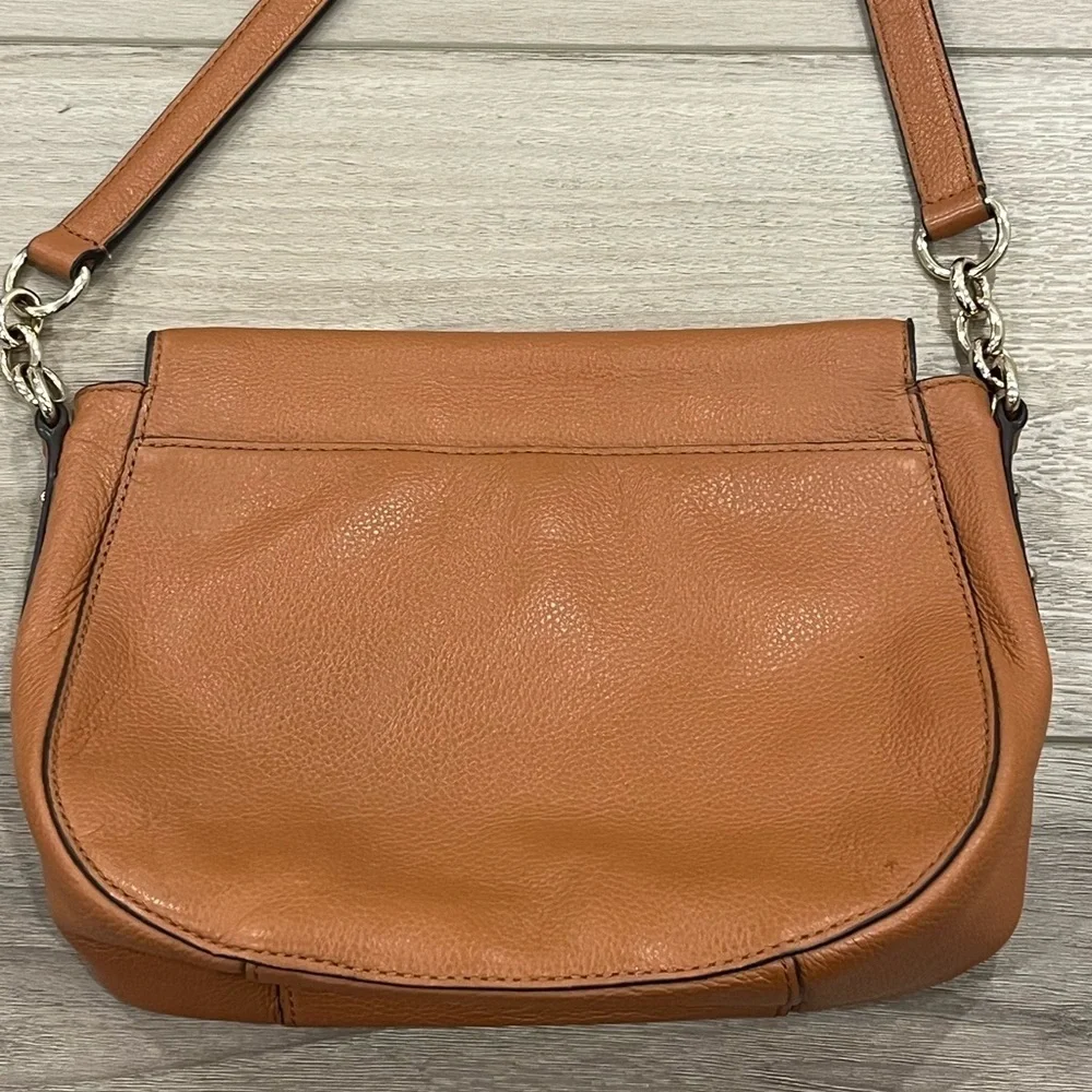 Kate Spade Brown Leather Saddle Bag Crossbody Purse